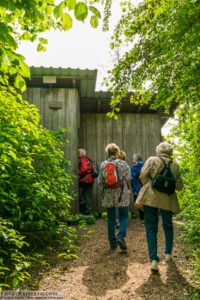 Auf dem Weg zu einer Vogelbeobachtungshütte