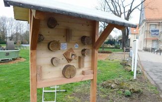 Das Insektenhotel im Garten von Schloss Martfeld