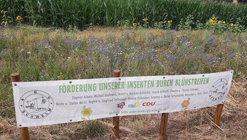 Hinweisschild Blühwiesen - agu-schwelm.de