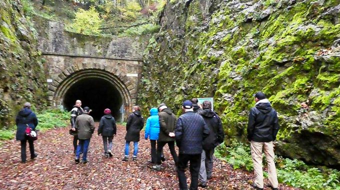 Besichtigung des stillgelegten Eisenbahntunnels in Schwelm