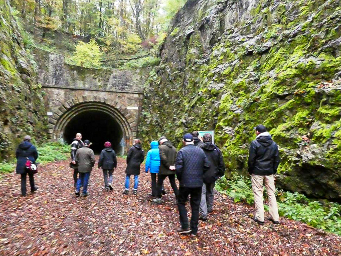 Erkundung des alten Bahntunnels in Schwelm
