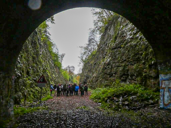 Erkundung des alten Bahntunnels in Schwelm