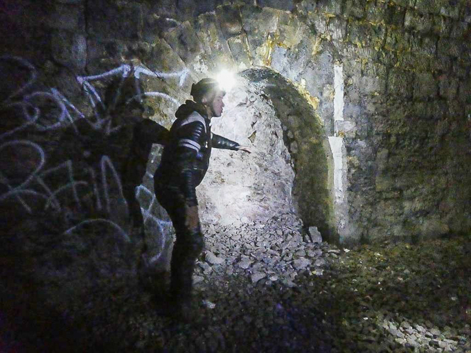 Erkundung des alten Bahntunnels in Schwelm