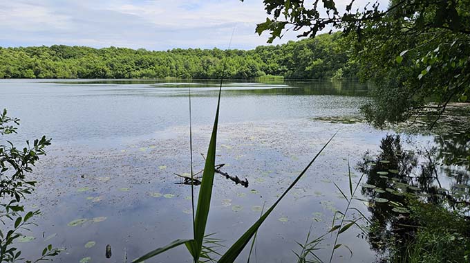 Blick vom Ufer auf das Heilige Meer Blick vom Ufer auf das Heilige Meer